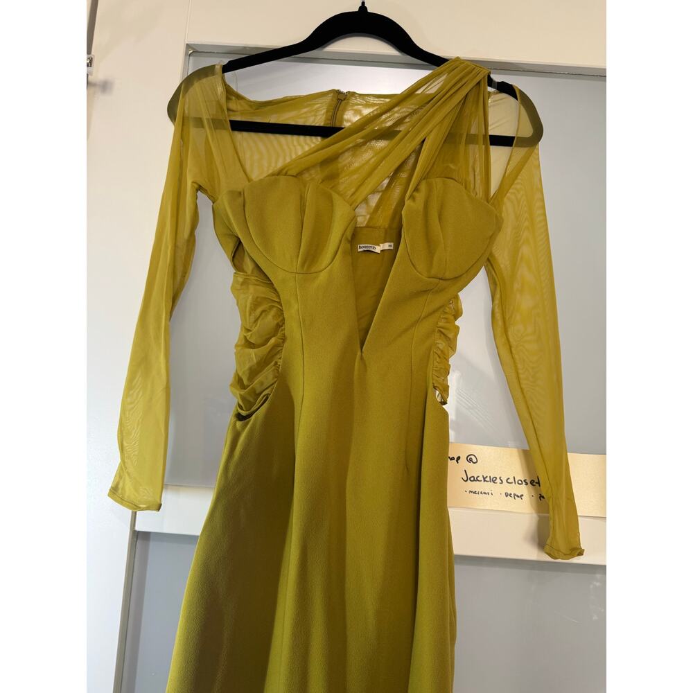 ZAHRA
House of CB XS 
CHARTREUSE PLUNGE MAXI DRESS
USD $269 - Picture 3 of 3